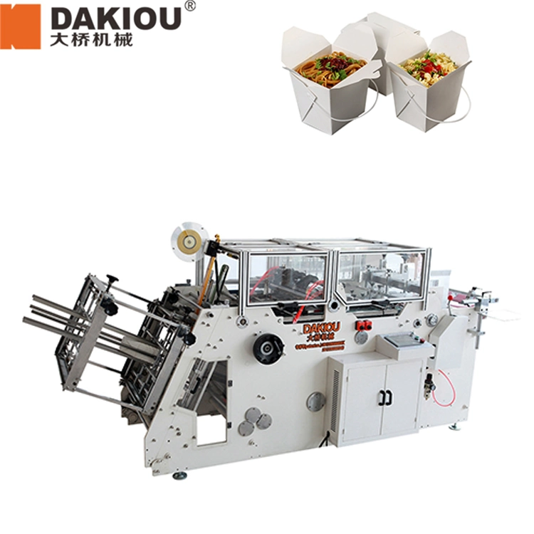 Hbj-D800 Paper Lunch Carton Box Erecting Machine Box Machine