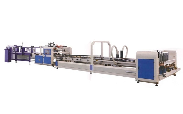 Automatic Box Folder Gluer with Pre-Fold and Bottom-Lock