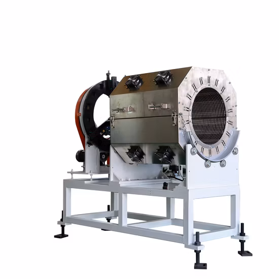 Máquina de línea de producción de extrusión/extrusión de plástico PVC/CPVC/UPVC para agua y conductos eléctricos (extrusora, transporte, corte, bobinado, abocardado)